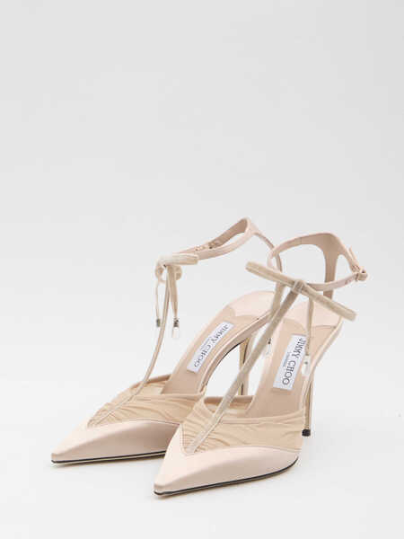 Pantofi cu toc Jimmy Choo Afia Mesh Pumps PINK Femei (BM 19706762) 2