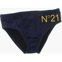 Chiloti Swimsuit Briefs With Printed Logo Baieti