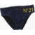 N&deg;21 Kids Swimsuit Briefs With Printed Logo Blue