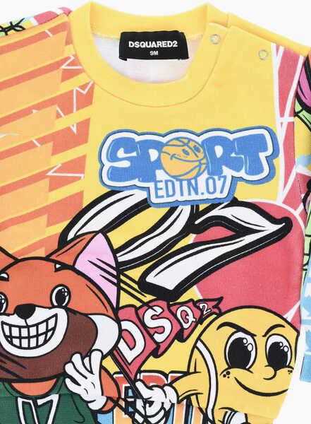 Bluze de trening DSQUARED2 Printed Crew-Neck Sweatshirt Multicolor Baieti (BM 19706774) 2