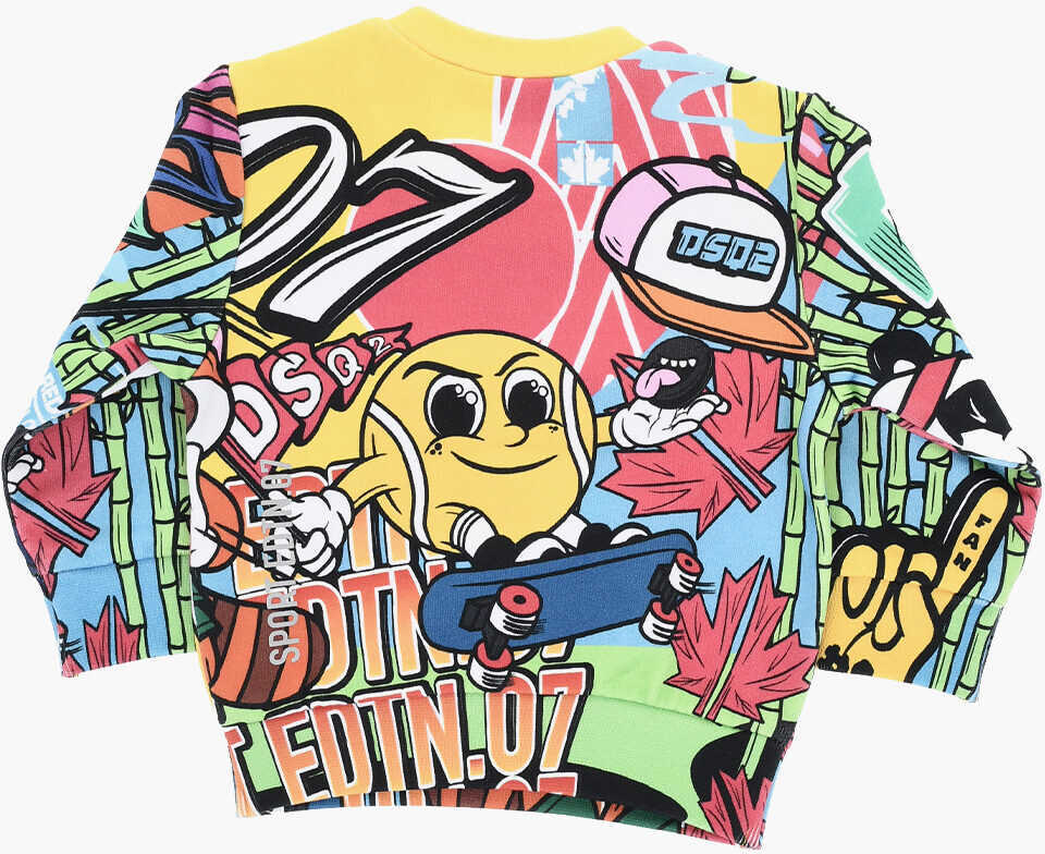 Bluze de trening DSQUARED2 Printed Crew-Neck Sweatshirt Multicolor Baieti (BM 19706774) 3
