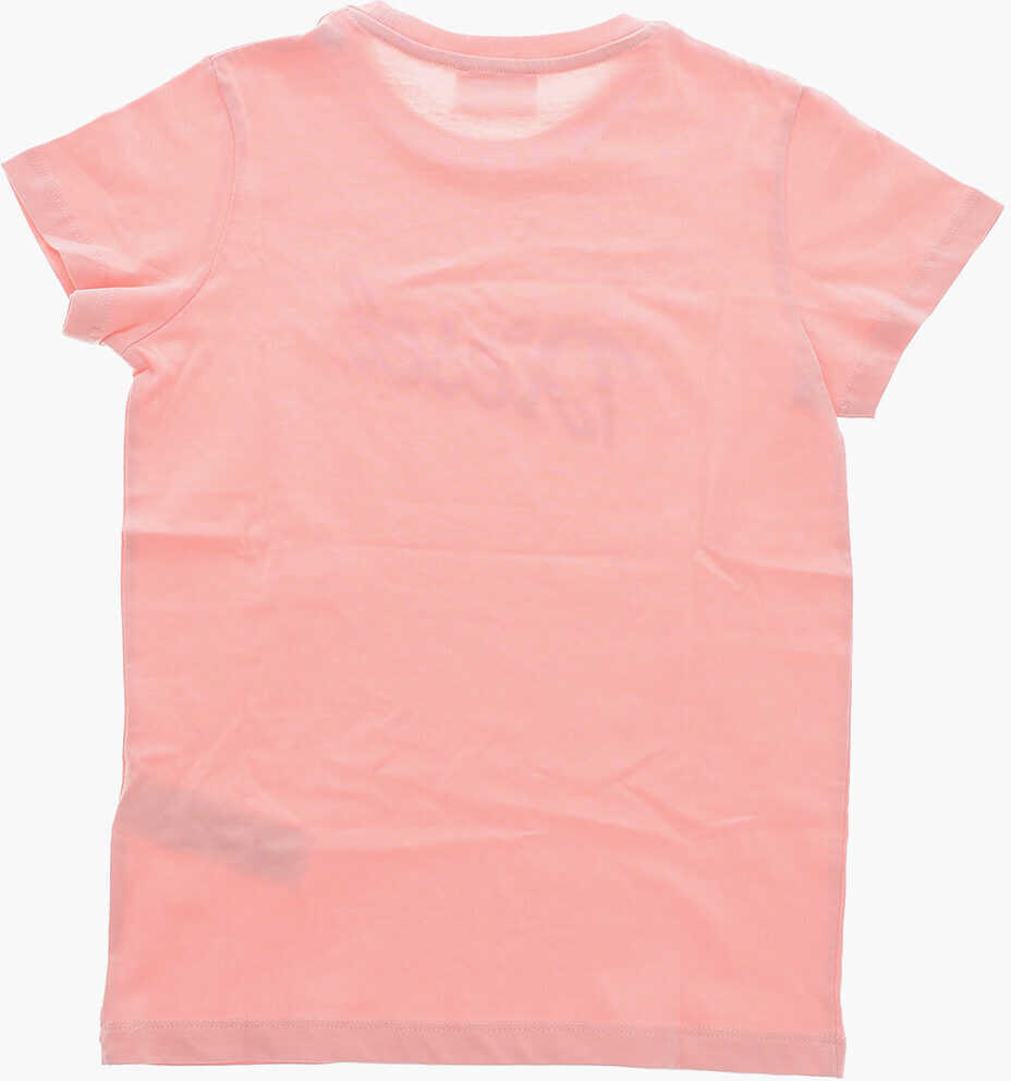 Tricouri Diesel Crew Neck Corsi T-Shirt With Printed Logo Pink Baieti (BM 19706783) 3