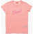 Diesel Crew Neck Corsi T-Shirt With Printed Logo Pink
