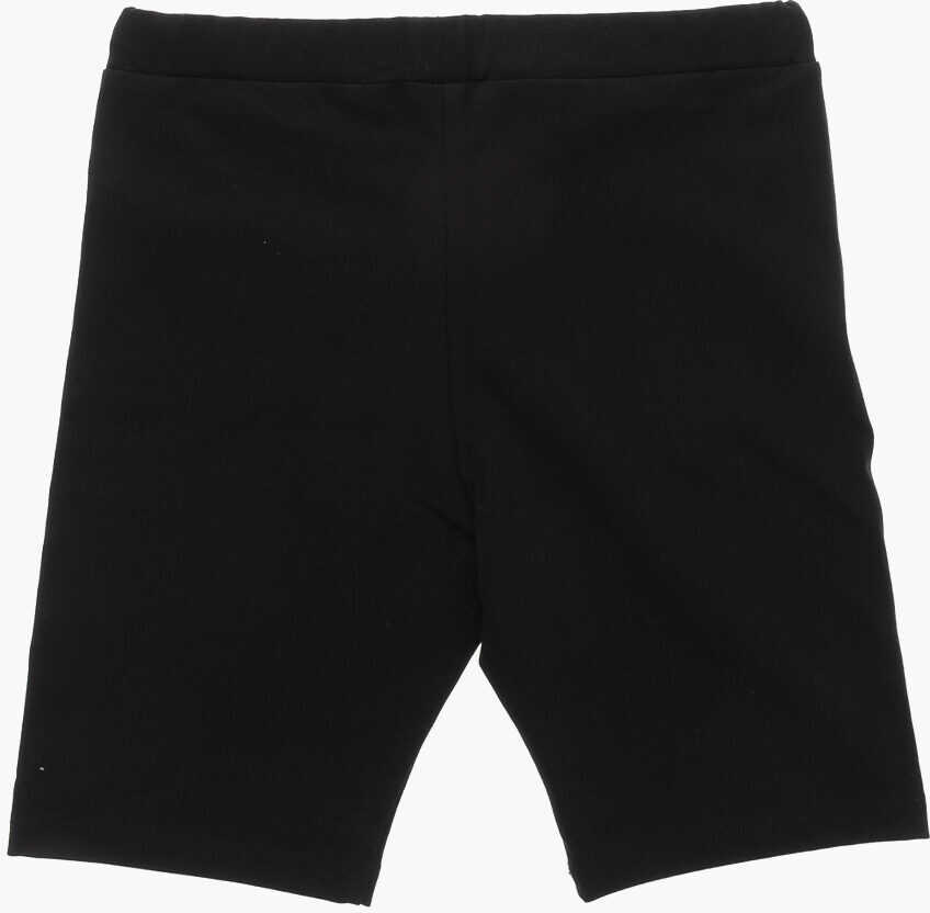Pantaloni scurti N21 Kids Stretch Cotton Biker Shorts With Printed Logo Black Baieti (BM 19706804) 3