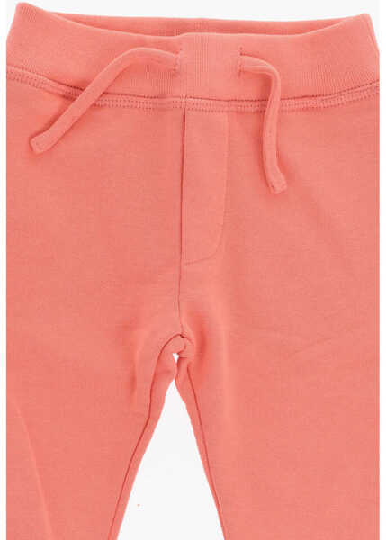 Pantaloni de trening DSQUARED2 Brushed Cotton Joggers With Printed Logo Pink Baieti (BM 19706816) 2