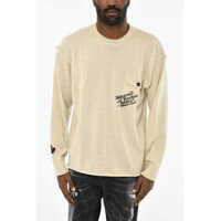 Pulovere Virgin Wool Crew-Neck Sweater With Print Barbati