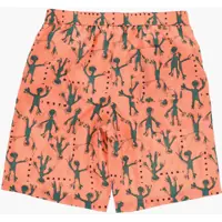 Sorturi de baie Marni pentru Baieti - Sorturi de baie Marni Swim Shorts With All-Over Alien Print Orange Baieti (BM 19706831) - B-mall.ro