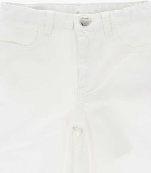 Blugi drepti Marni Wide Leg Stretch Denim Jeans White Baieti (BM 19706834) 2