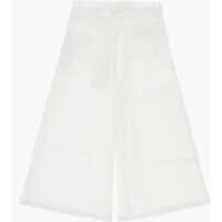 Blugi pentru Baieti - Blugi drepti Marni Wide Leg Stretch Denim Jeans White Baieti (BM 19706834) - B-mall.ro