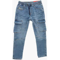 Blugi drepti Mid Washed Ursy Cargo Denims 13Cm Baieti