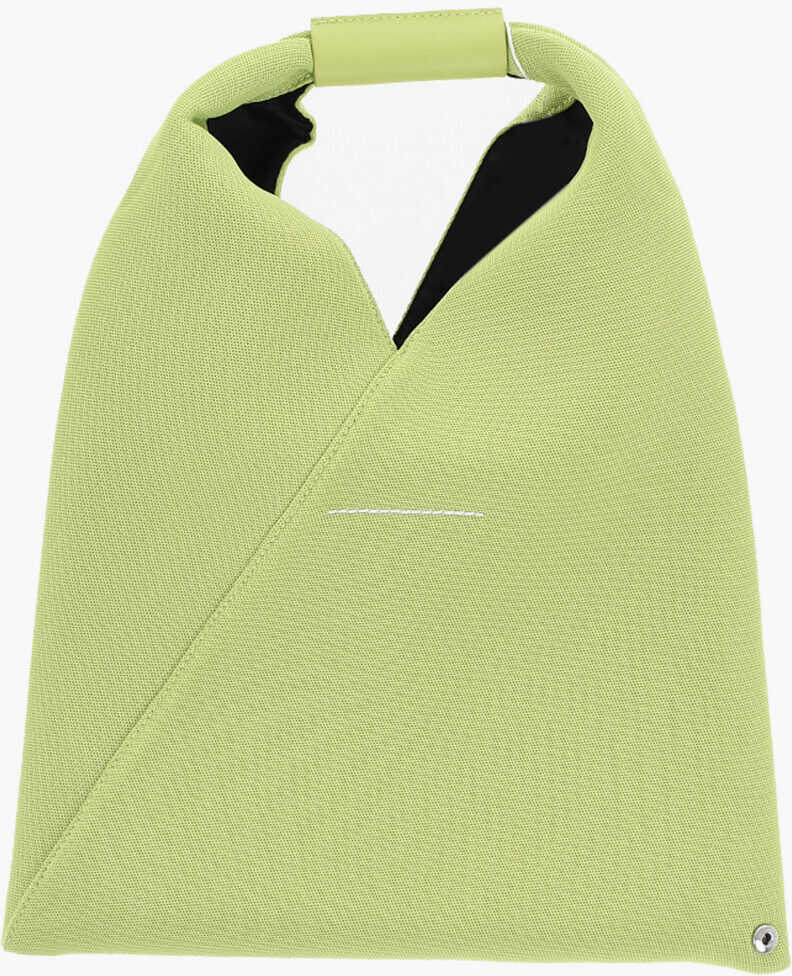 Genti de mana Maison Margiela Mm6 Technical Fabric Small Japanese Handbag With Leather Det Green Femei (BM 19706846) 3