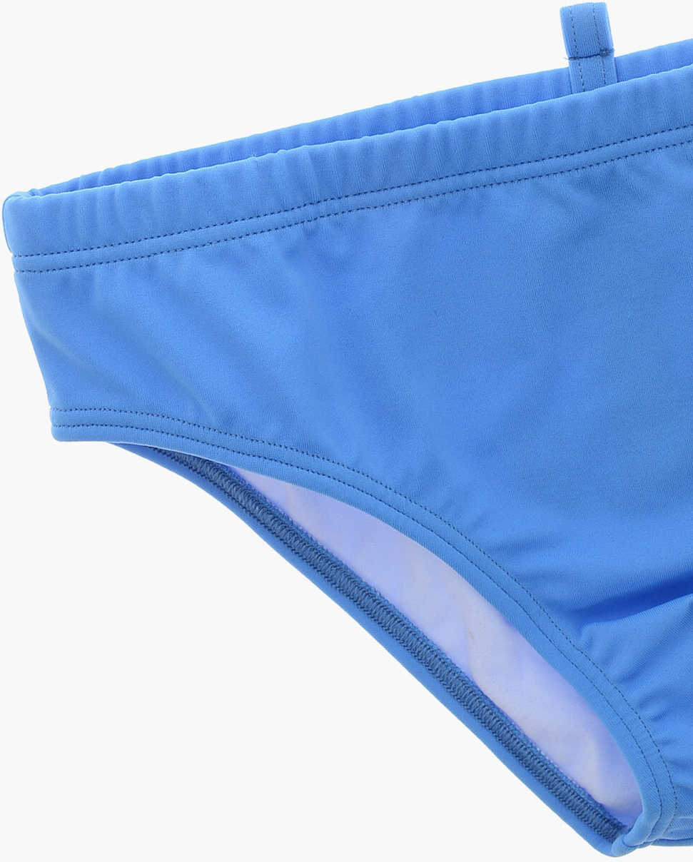 Chiloti DSQUARED2 Swimsuit Briefs With Printed Logo Light Blue Baieti (BM 19706849) 2