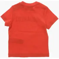 Tricouri DSQUARED2 pentru Baieti - Tricouri DSQUARED2 Crew Neck Cotton T-Shirt With Printed Logo Red Baieti (BM 19706855) - B-mall.ro