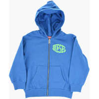 Bluze de trening Cotton Sweatshirt With Logo And Zip Closure Baieti