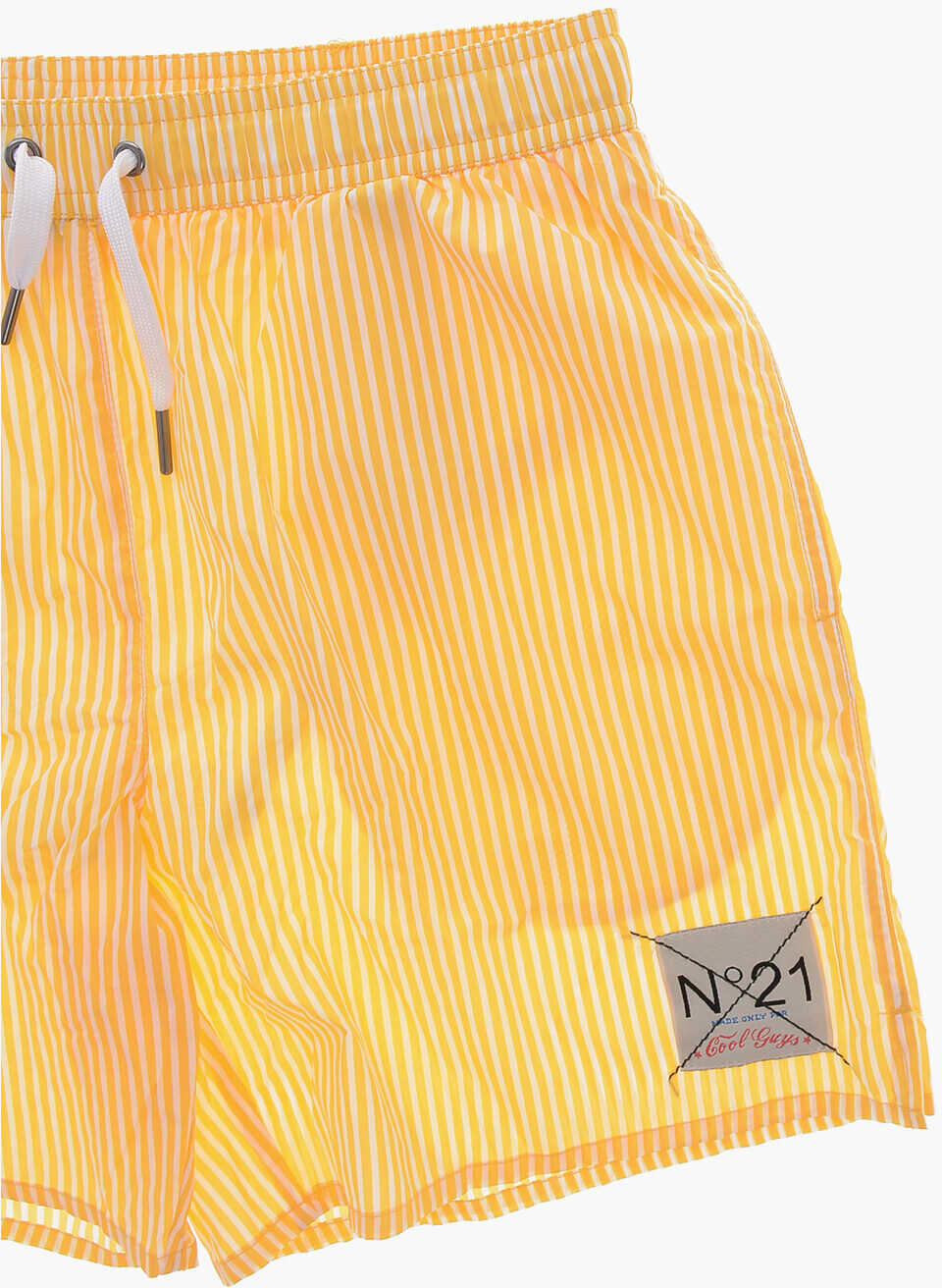 Bermude N21 Kids Awning Striped Nylon Swimshorts Yellow Baieti (BM 19706870) 2