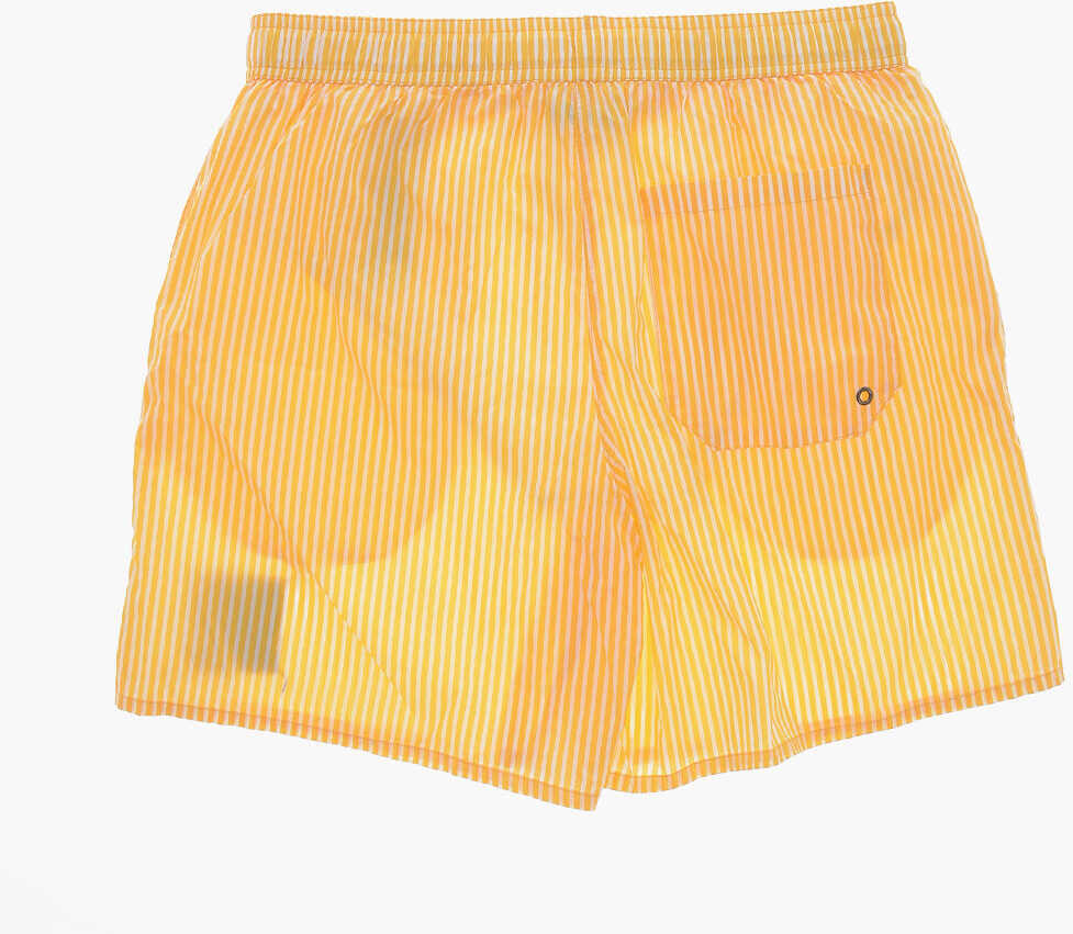 Bermude N21 Kids Awning Striped Nylon Swimshorts Yellow Baieti (BM 19706870) 3