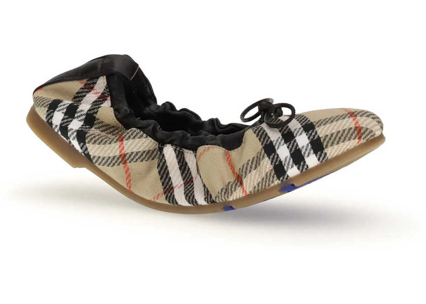 Balerini Burberry Fawn Check Ballerinas SAND IP CHECK Femei (BM 19706987) 2