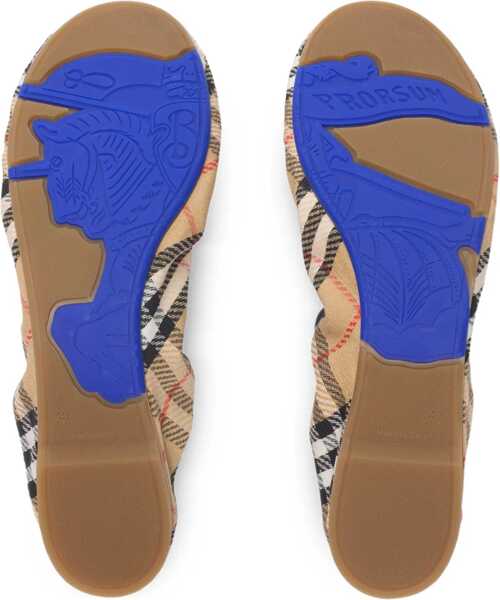 Balerini Burberry Fawn Check Ballerinas SAND IP CHECK Femei (BM 19706987) 5