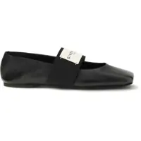Balerini Leather Sliced Square Ballerinas Femei