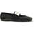 Givenchy Leather Sliced Square Ballerinas BLACK