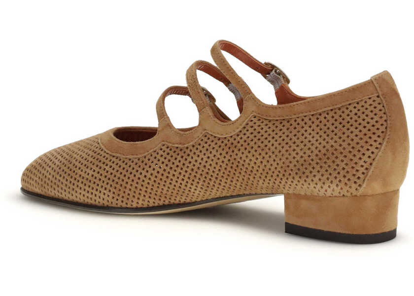 Pantofi cu toc CAREL PARIS Ariana suede Ballerinas TAN Femei (BM 19706996) 3