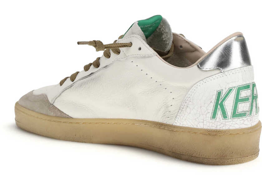 Sneakers Golden Goose Ballstar Sneakers WHITE/BEIGE/SILVER Barbati (BM 19707023) 3