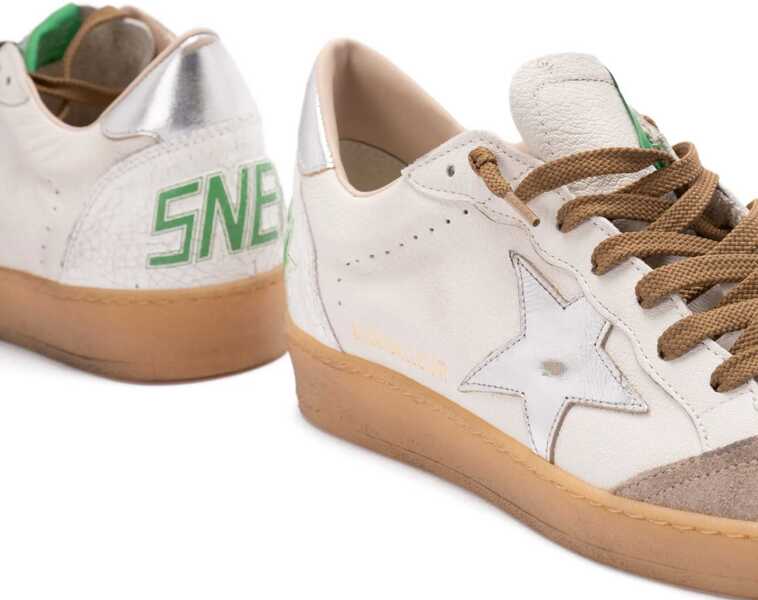 Sneakers Golden Goose Ballstar Sneakers WHITE/BEIGE/SILVER Barbati (BM 19707023) 5