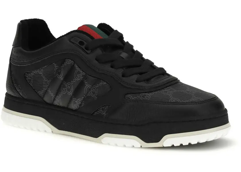 Sneakers Gucci M RE-WEB SNEAKER GG LEATHER BL/BL-DG/BL/BL/VRV/B Barbati (BM 19707041) 2