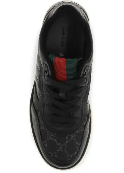 Sneakers Gucci M RE-WEB SNEAKER GG LEATHER BL/BL-DG/BL/BL/VRV/B Barbati (BM 19707041) 4