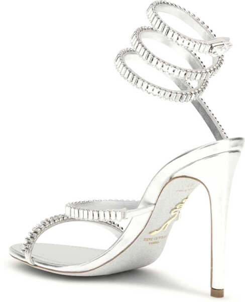 Sandale Rene Caovilla Rhinestone Sandals SILVER LAMB/CRYSTAL STRASS Femei (BM 19707044) 3