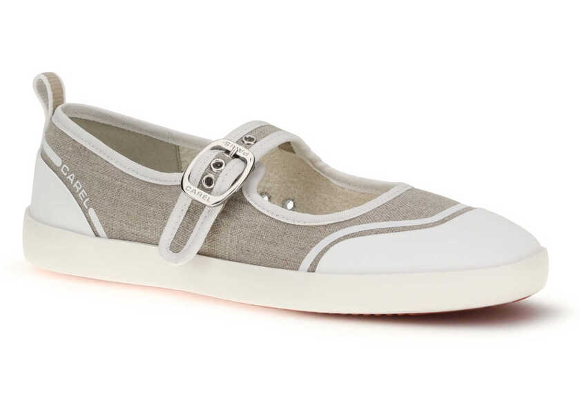 Balerini CAREL PARIS Canvas Sport Ballerinas BEIGE Femei (BM 19707053) 2