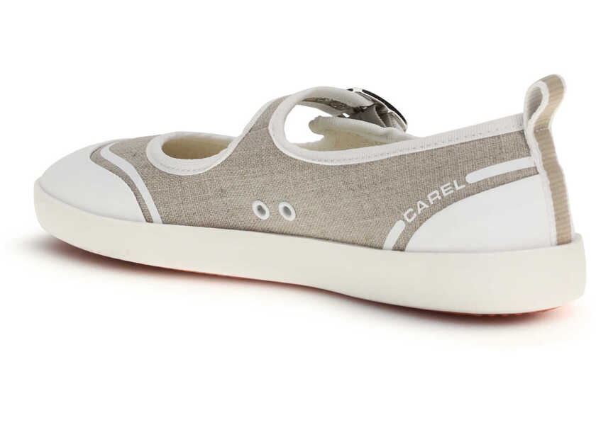 Balerini CAREL PARIS Canvas Sport Ballerinas BEIGE Femei (BM 19707053) 3