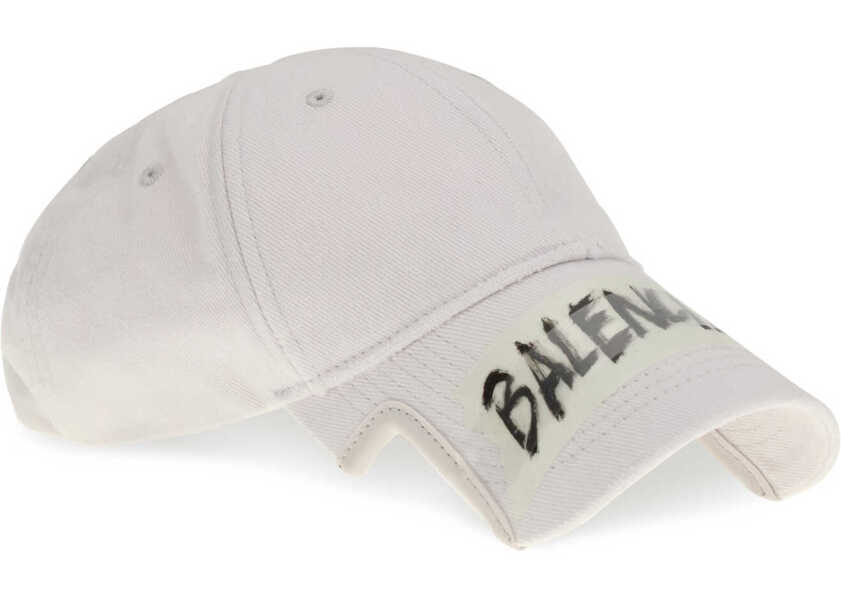 Sepci Balenciaga Masking Tape Baseball Hat DIRTY WHITE Barbati (BM 19707062) 2