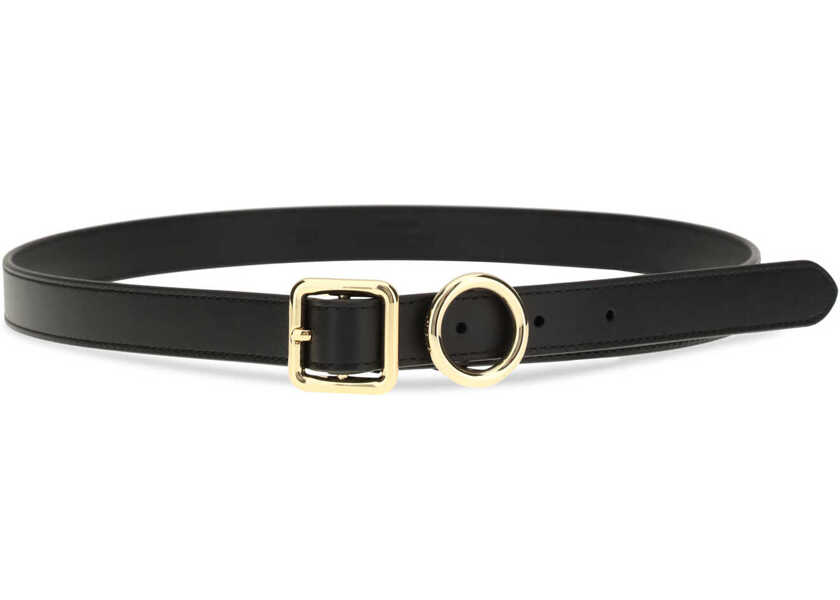Curele JACQUEMUS Small leather Regalo Belt BLACK Femei (BM 19707068) 2