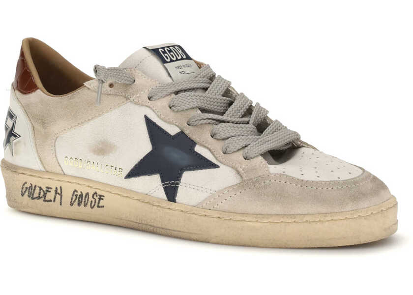 Sneakers Golden Goose Ball Star Sneakers WHITE/BEIGE/INK BLUE/BROWN Barbati (BM 19707071) 2