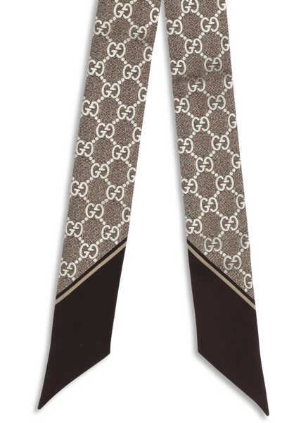 Esarfe Gucci Printed silk Scarf CAMEL/LIGHT BROWN Femei (BM 19707086) 3