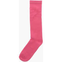 Sosete pentru Fete - Sosete DSQUARED2 Icon Long Socks With Contrasting Monogram Pink Fete (BM 19707173) - B-mall.ro