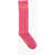 DSQUARED2 Icon Long Socks With Contrasting Monogram Pink