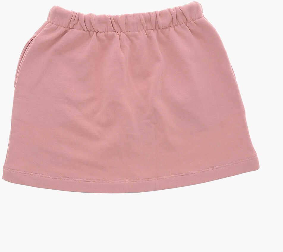 Fuste Diesel Drawstringed Grinar Jersey Skirt With Lurex Embroidery Pink Fete (BM 19707185) 3