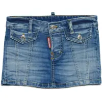 Fuste Denim Skirt With 4 Pockets Fete