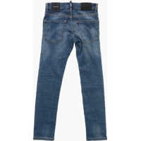 Blugi pentru Baieti - Blugi drepti DSQUARED2 Distressed Effect Cool Guy Jeans Blue Baieti (BM 19707215) - B-mall.ro