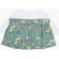 Bluze Marni pentru Fete - Bluze Marni Short-Sleeve Floral Patterned Blouse White Fete (BM 19707218) - B-mall.ro