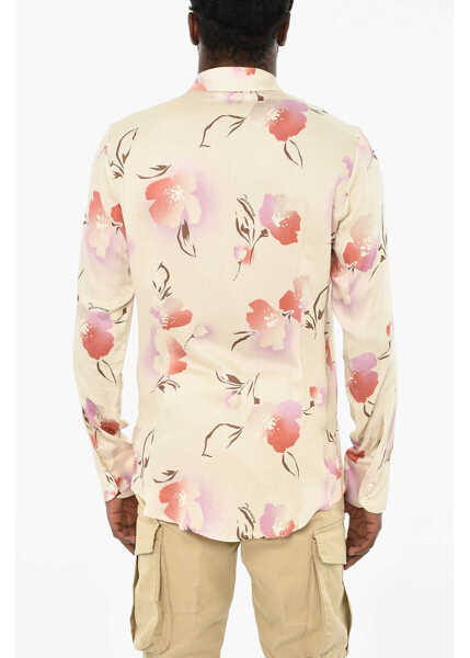 Camasi casual DSQUARED2 Floral Motif Shirts With Hidden Closure Multicolor Barbati (BM 19707230) 2