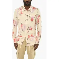 Camasi casual Floral Motif Shirts With Hidden Closure Barbati