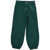 Marni Lightweight Cotton Cargo Pants With Embroidered Logo Green