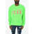 DSQUARED2 Icon Solid Color Crew-Neck Sweatshirt With Contrasting Logo Green