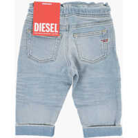 Blugi pentru Baieti - Blugi drepti Diesel Stretch Denim D-Marcie-B Jjj Jogg Jeans With Cuffed Hem Blue Baieti (BM 19707242) - B-mall.ro