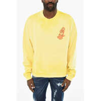 Bluze de trening Cotton Crew-Neck Sweatshirt With Embossed Logo Barbati