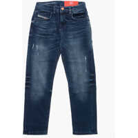 Blugi drepti Regular Fit D-Viker Delav&egrave; Denims 14Cm Baieti