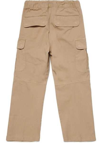 Pantaloni Diesel Cotton Picar Cargo Pants With Drawstring Waist Beige Fete (BM 19707275) 2
